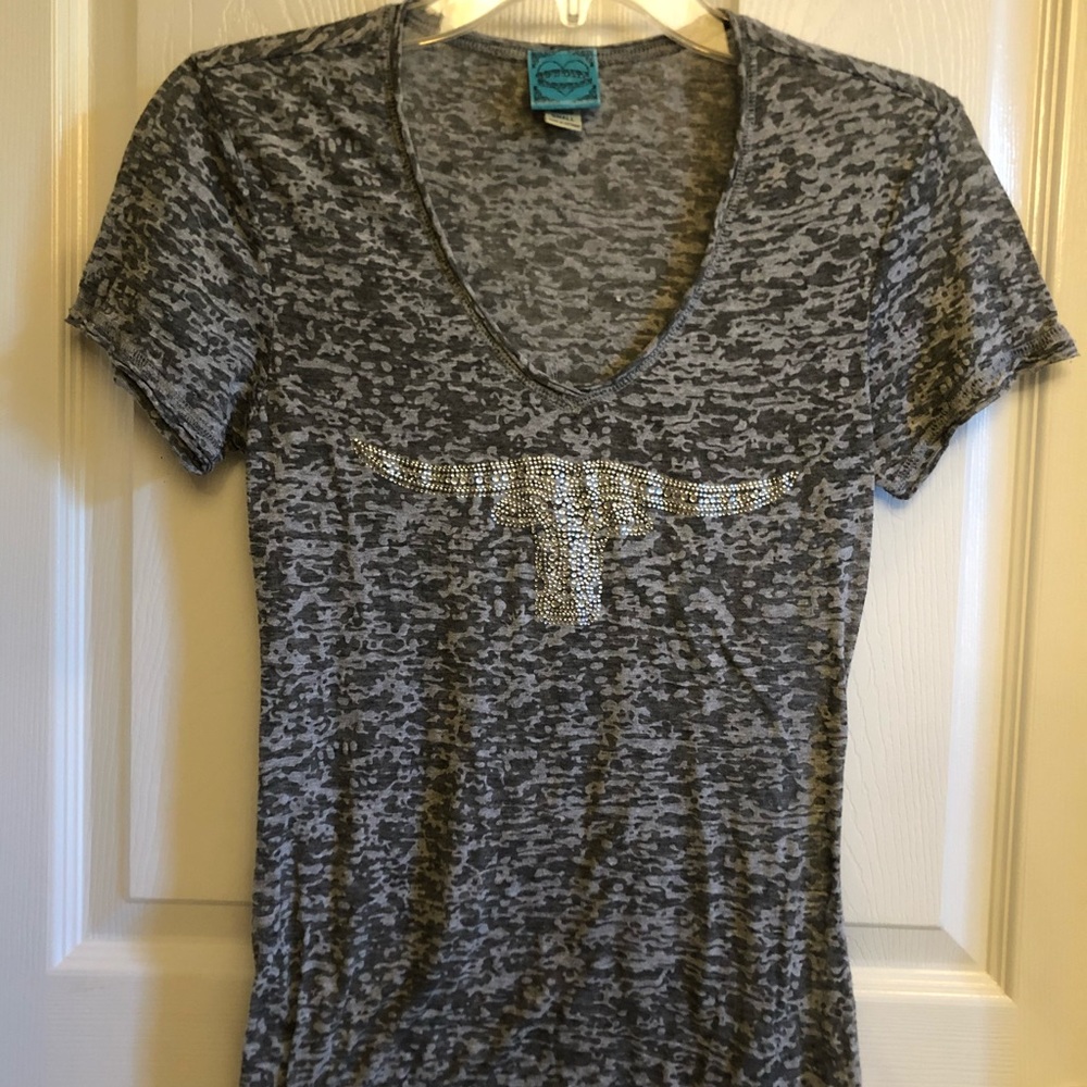 Texas Longhorn Cowgirl Hardware Tee